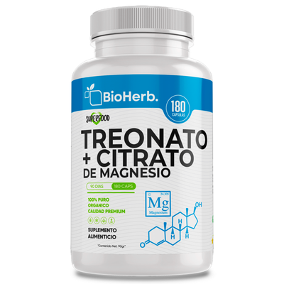 BioHerb® Treonato de Magnesio + Citrato de Magnesio