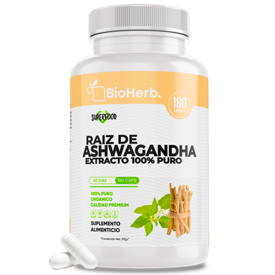BioHerb® Raiz de Ashwagandha 100% Pura