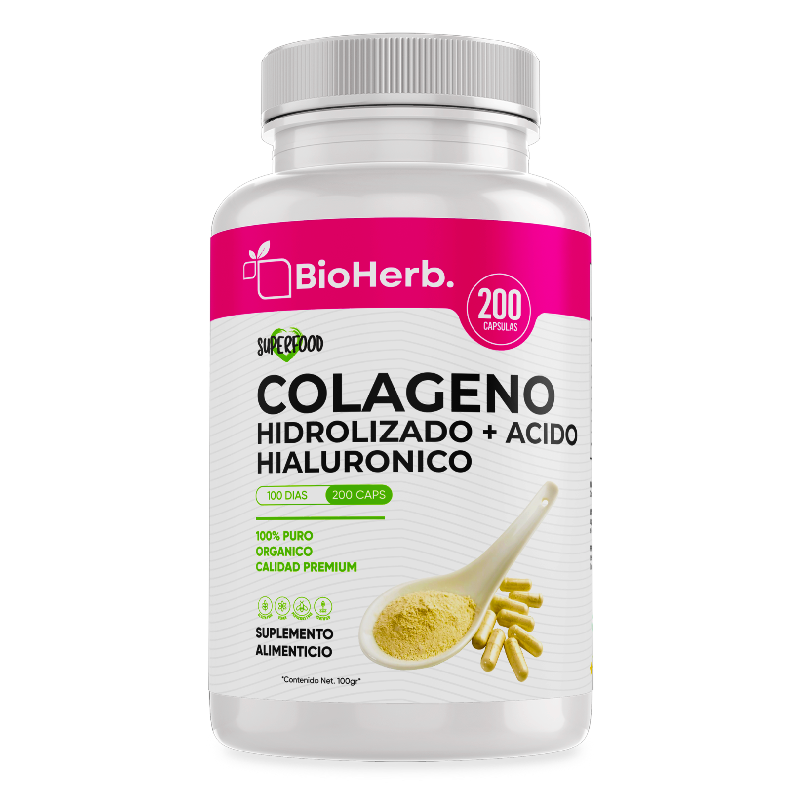 BioHerb® Colágeno + Ácido Hialurónico