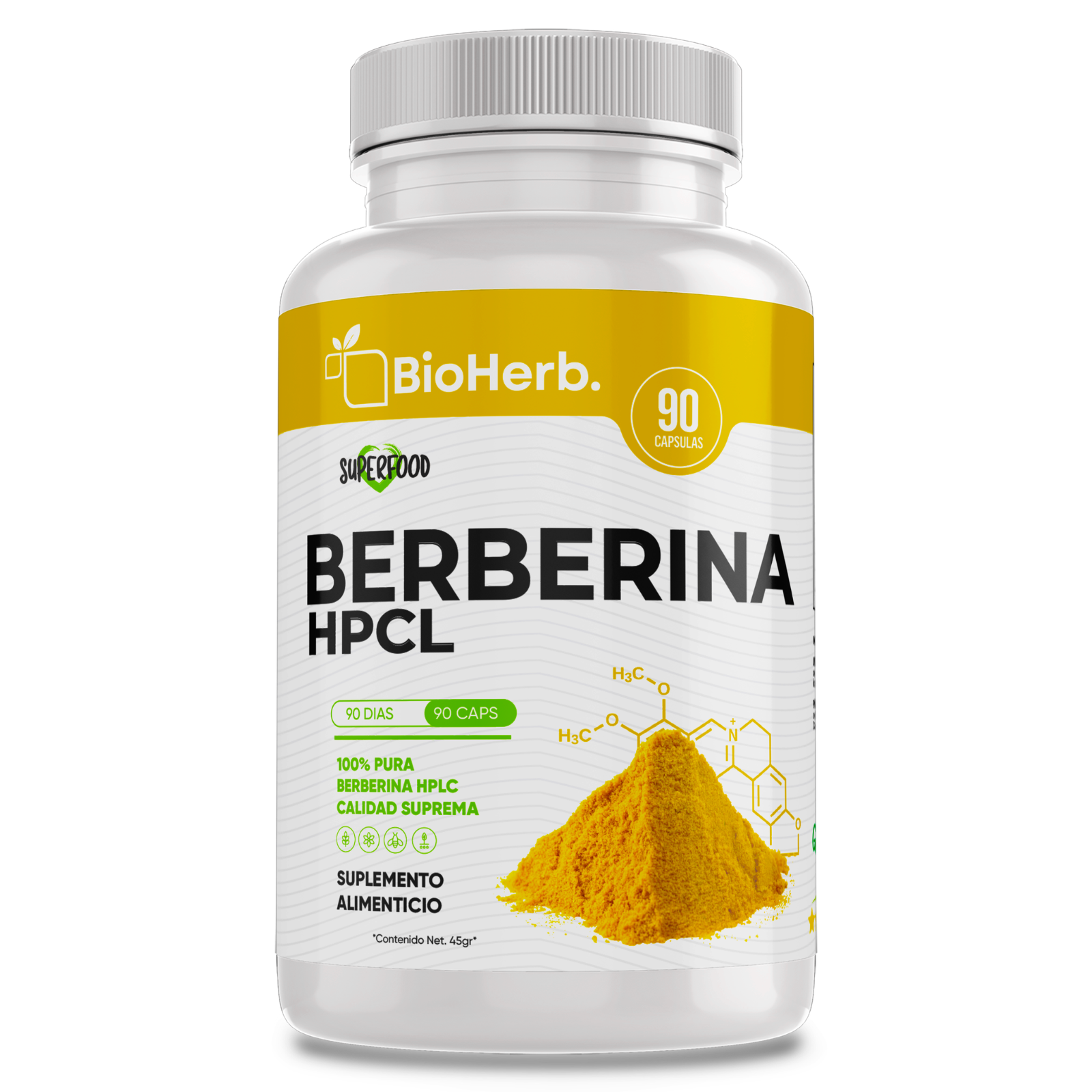 BioHerb® Berberina HCL Al 97% Clorhidrato