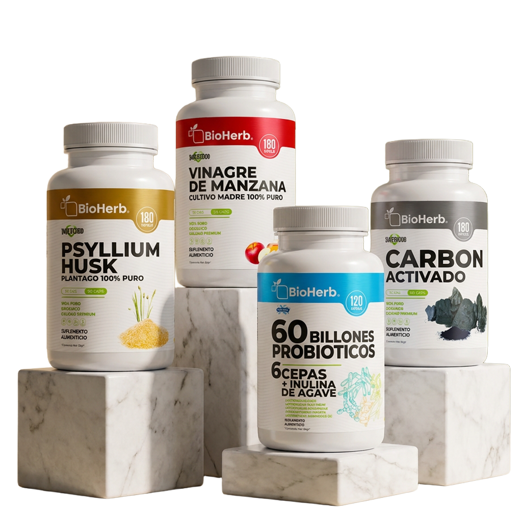 Kit Digestivo BioHerb® | Fibra, Probióticos y Bienestar Intestinal