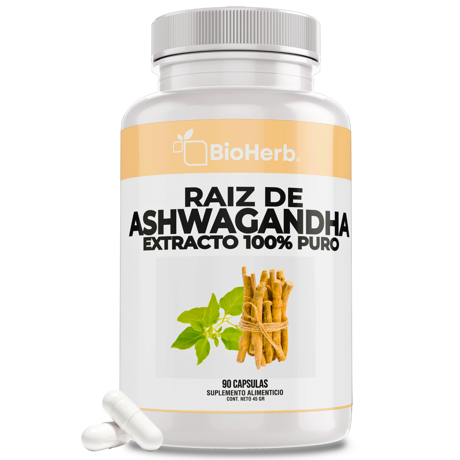 BioHerb® Raiz de Ashwagandha 100% Pura