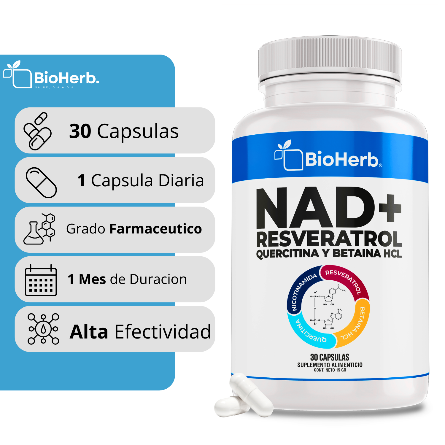 BioHerb® NAD+ Riboside + Resveratrol