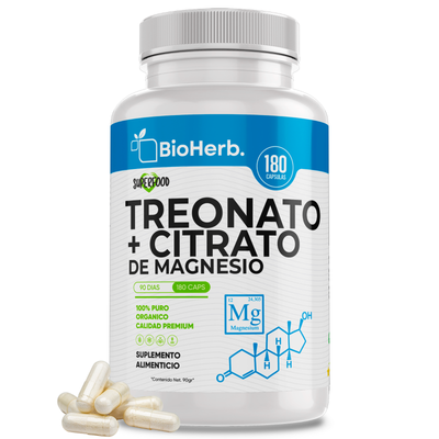 BioHerb® Treonato de Magnesio + Citrato de Magnesio