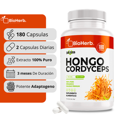 BioHerb® Cordyceps Militaris Extracto 100% Puro