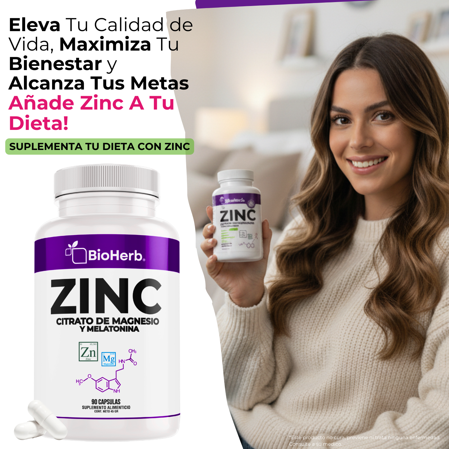 BioHerb® Zinc + Magnesio con Melatonina