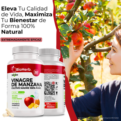 BioHerb® Vinagre de Manzana 100% puro