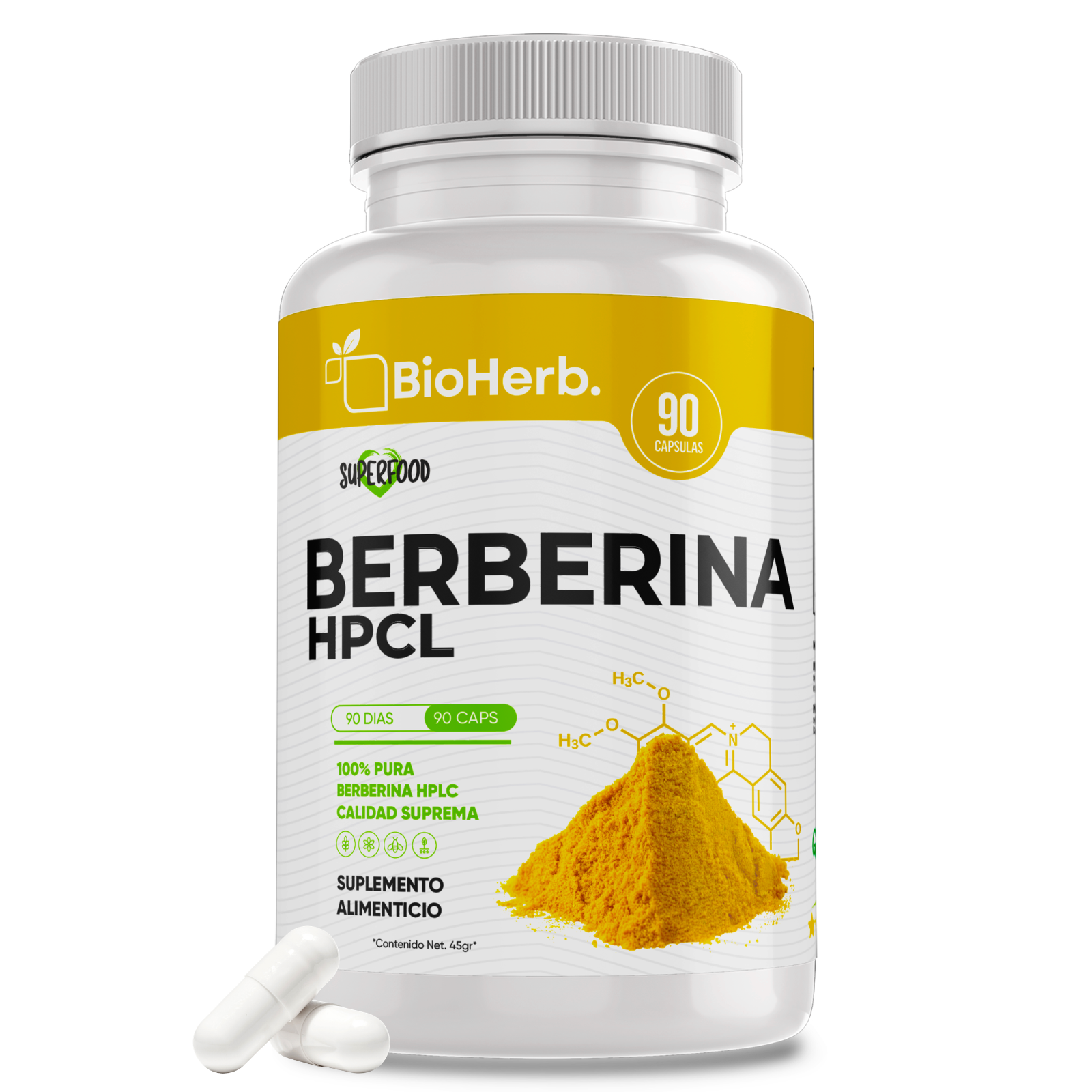 BioHerb® Berberina HCL Al 97% Clorhidrato