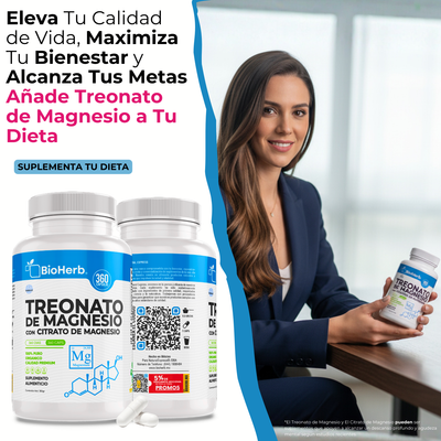 BioHerb® Treonato de Magnesio + Citrato de Magnesio