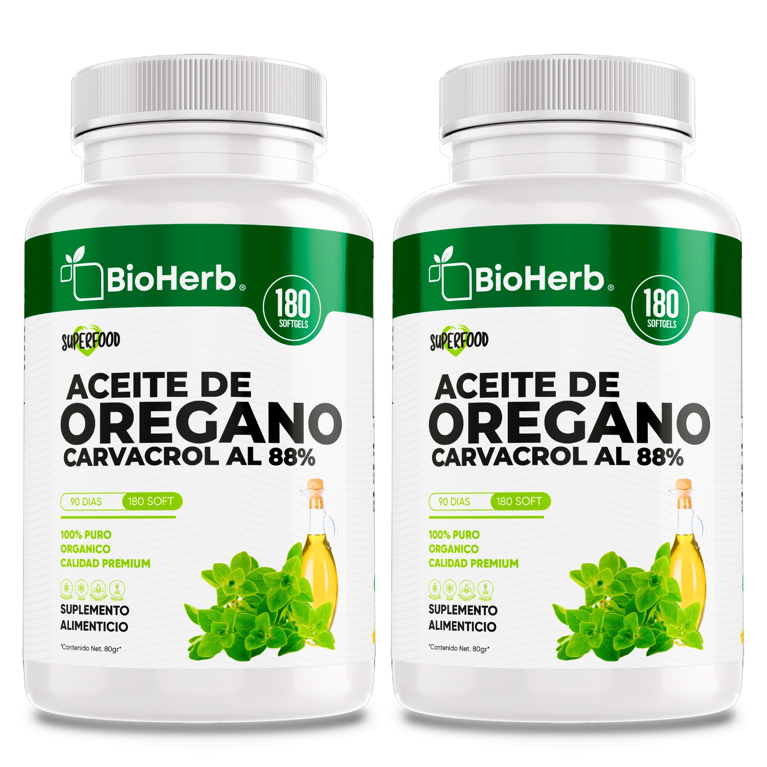 BioHerb® Aceite de Orégano Silvestre 100% Puro