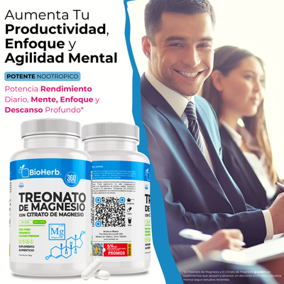 BioHerb® Treonato de Magnesio + Citrato de Magnesio