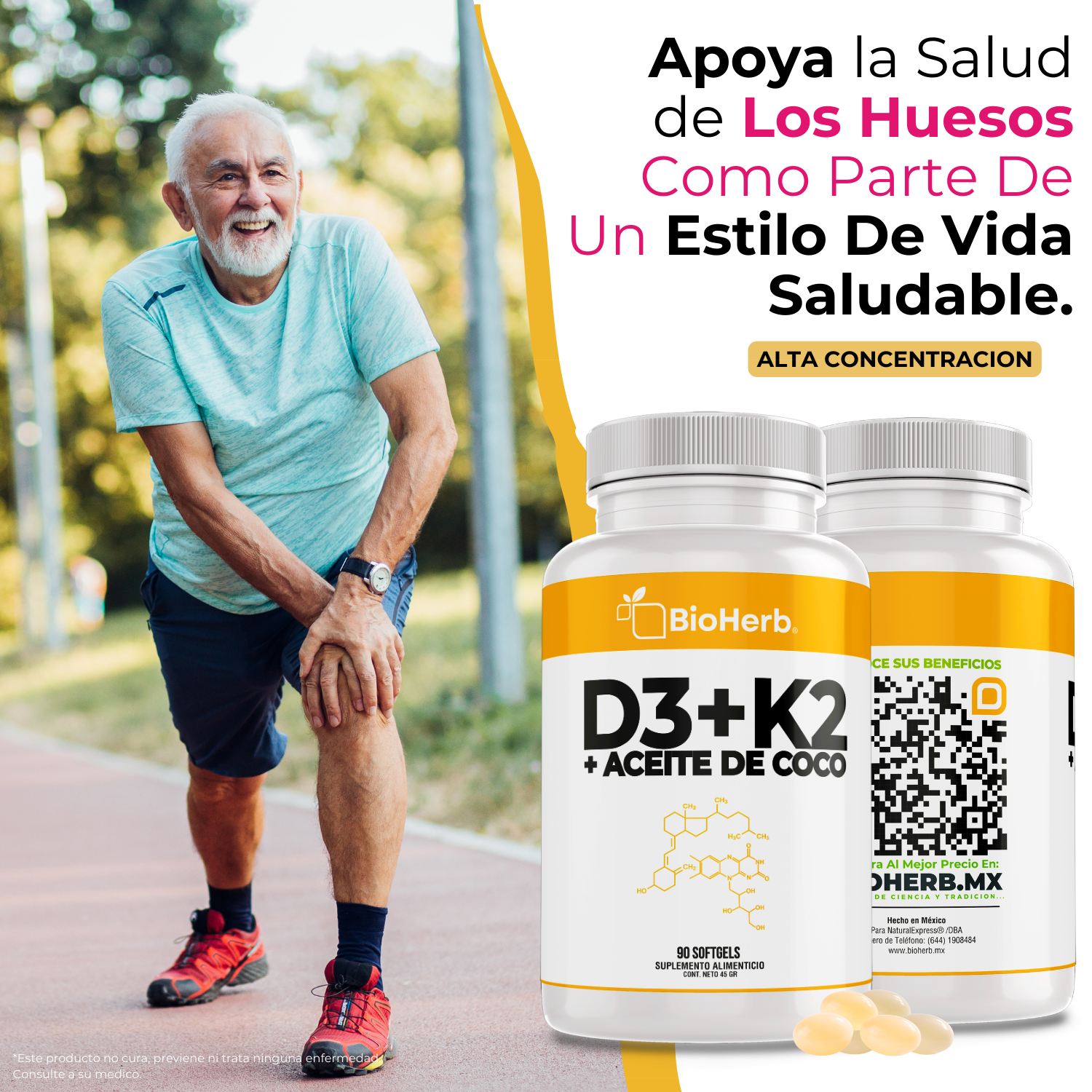BioHerb® Vitamina D3 + K2 (MK-7)