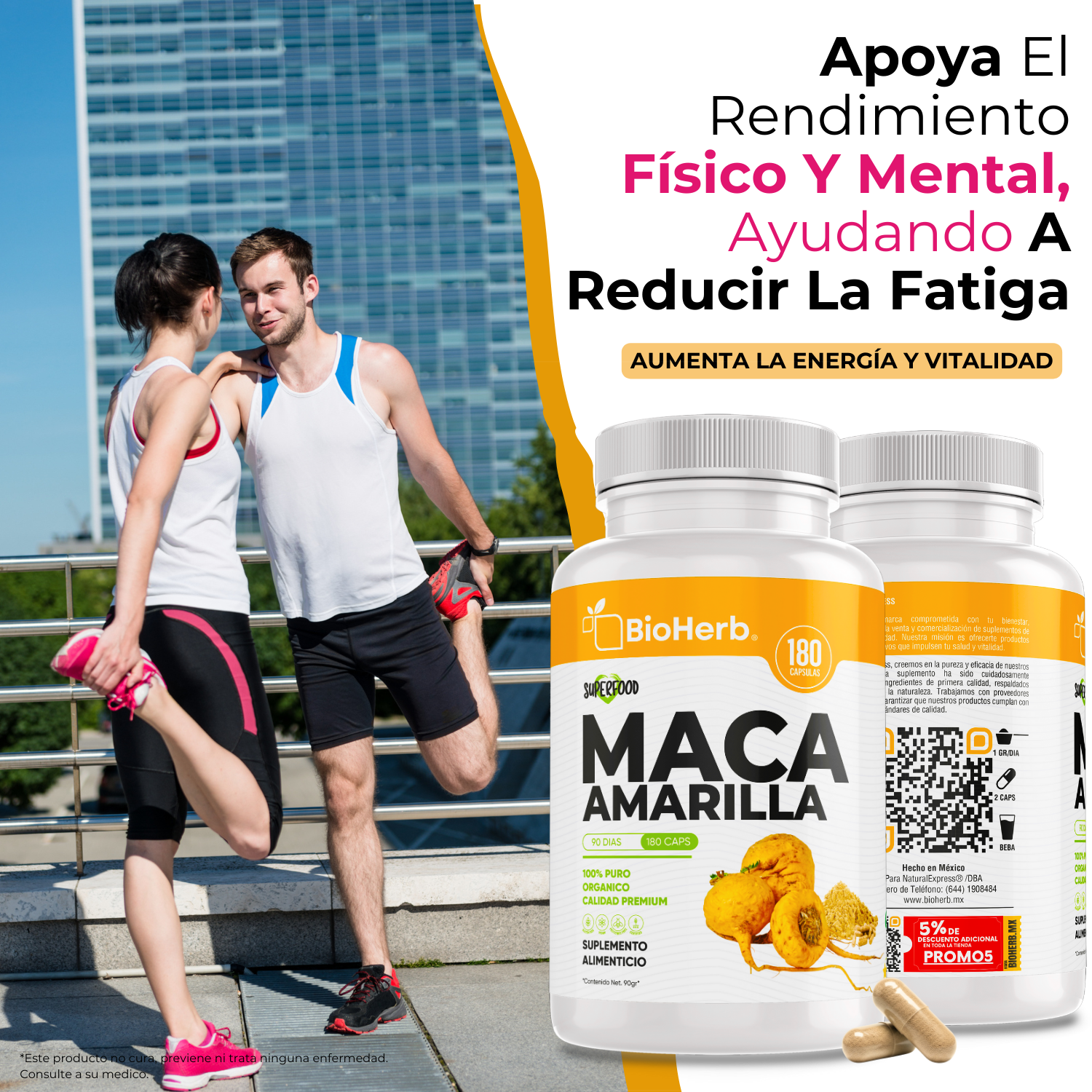 BioHerb® Maca Amarilla Peruana Organica