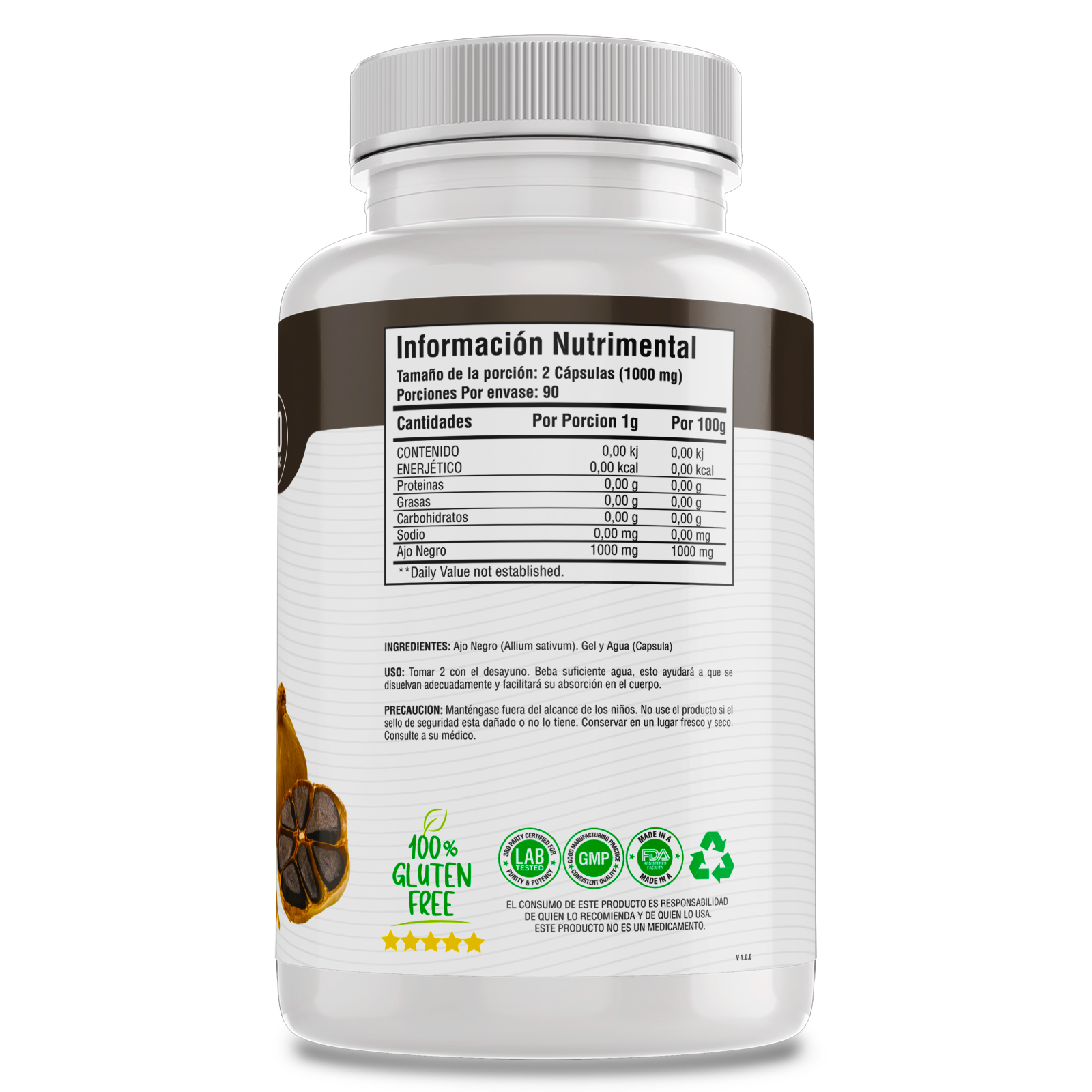 BioHerb® Ajo Negro 100% Puro
