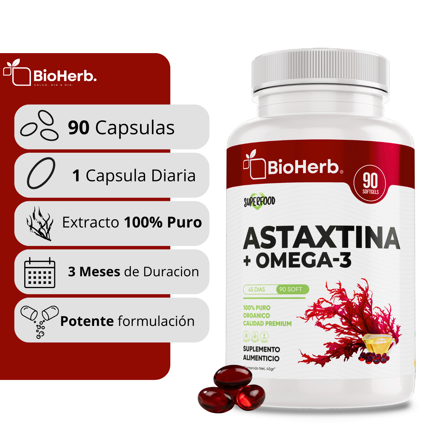 BioHerb® Omega 3 con Astaxantina