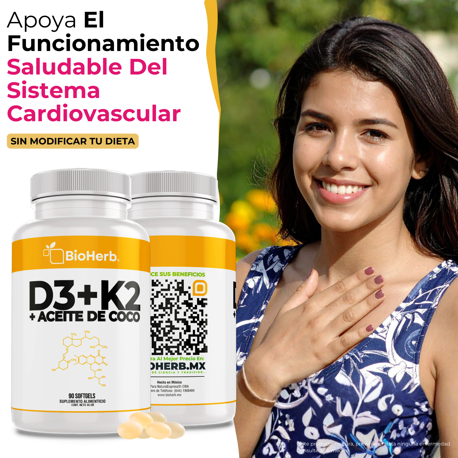 BioHerb® Vitamina D3 + K2 (MK-7)