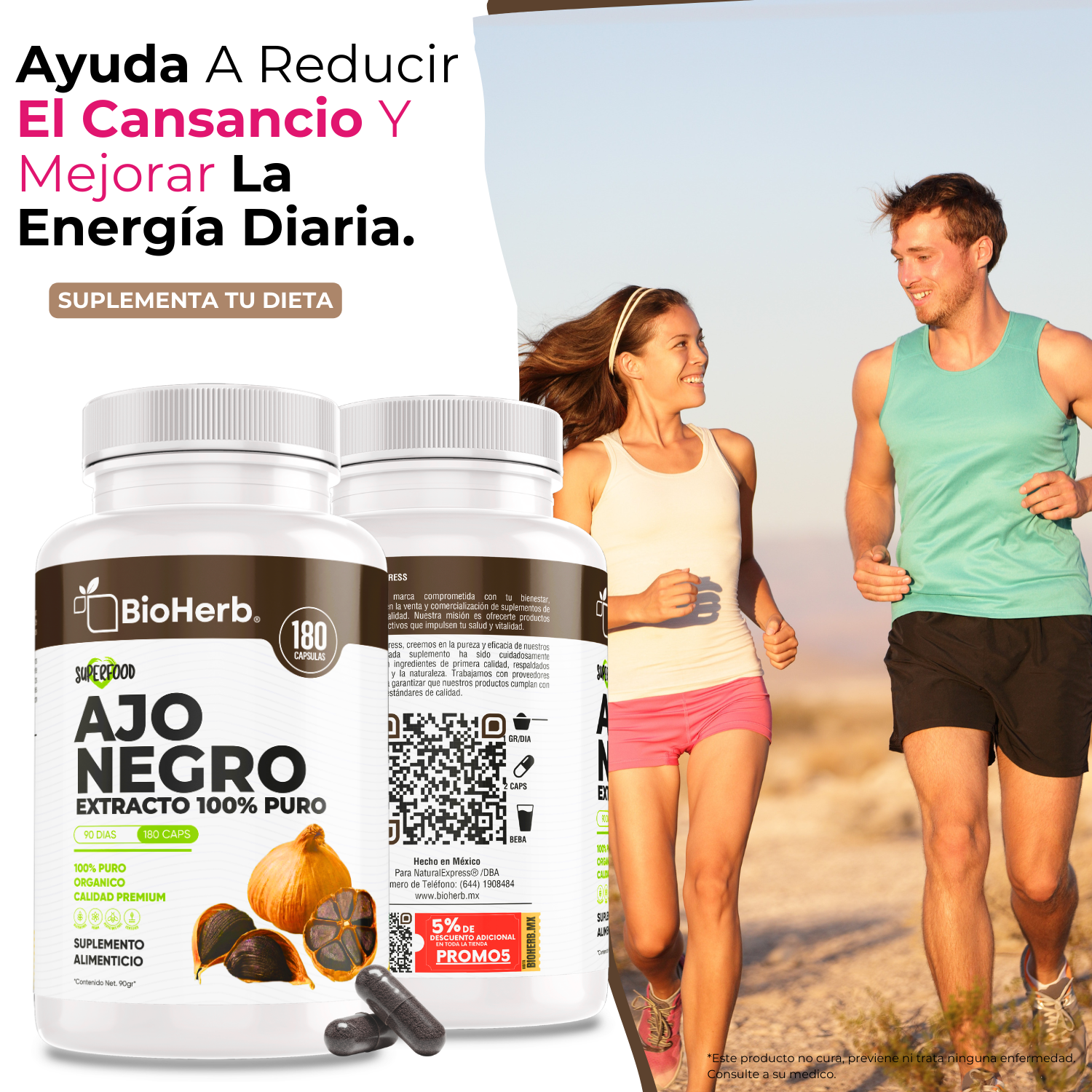 BioHerb® Ajo Negro 100% Puro