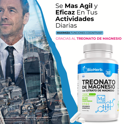 BioHerb® Treonato de Magnesio + Citrato de Magnesio