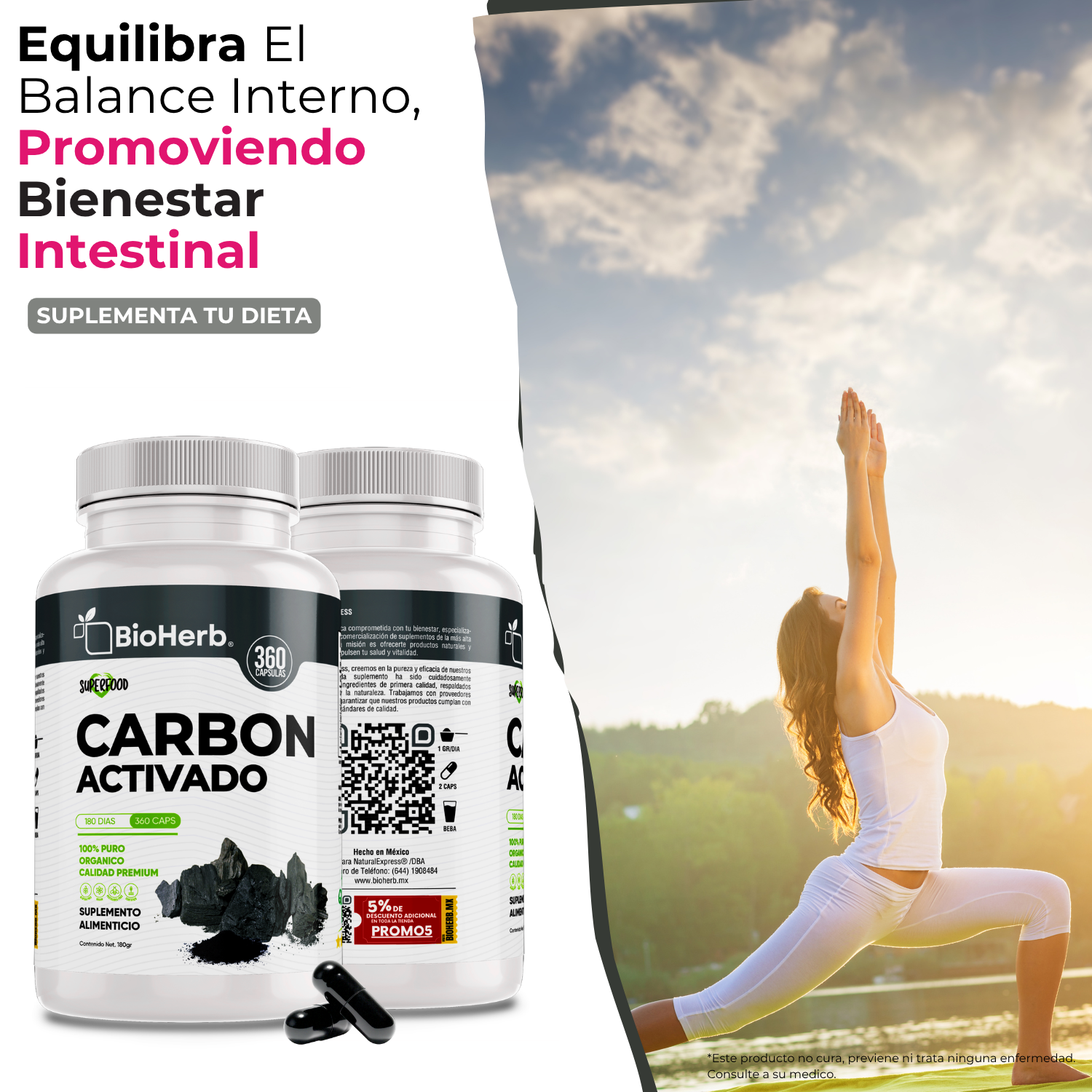 BioHerb® Carbón Activado Micronizado 100% Puro