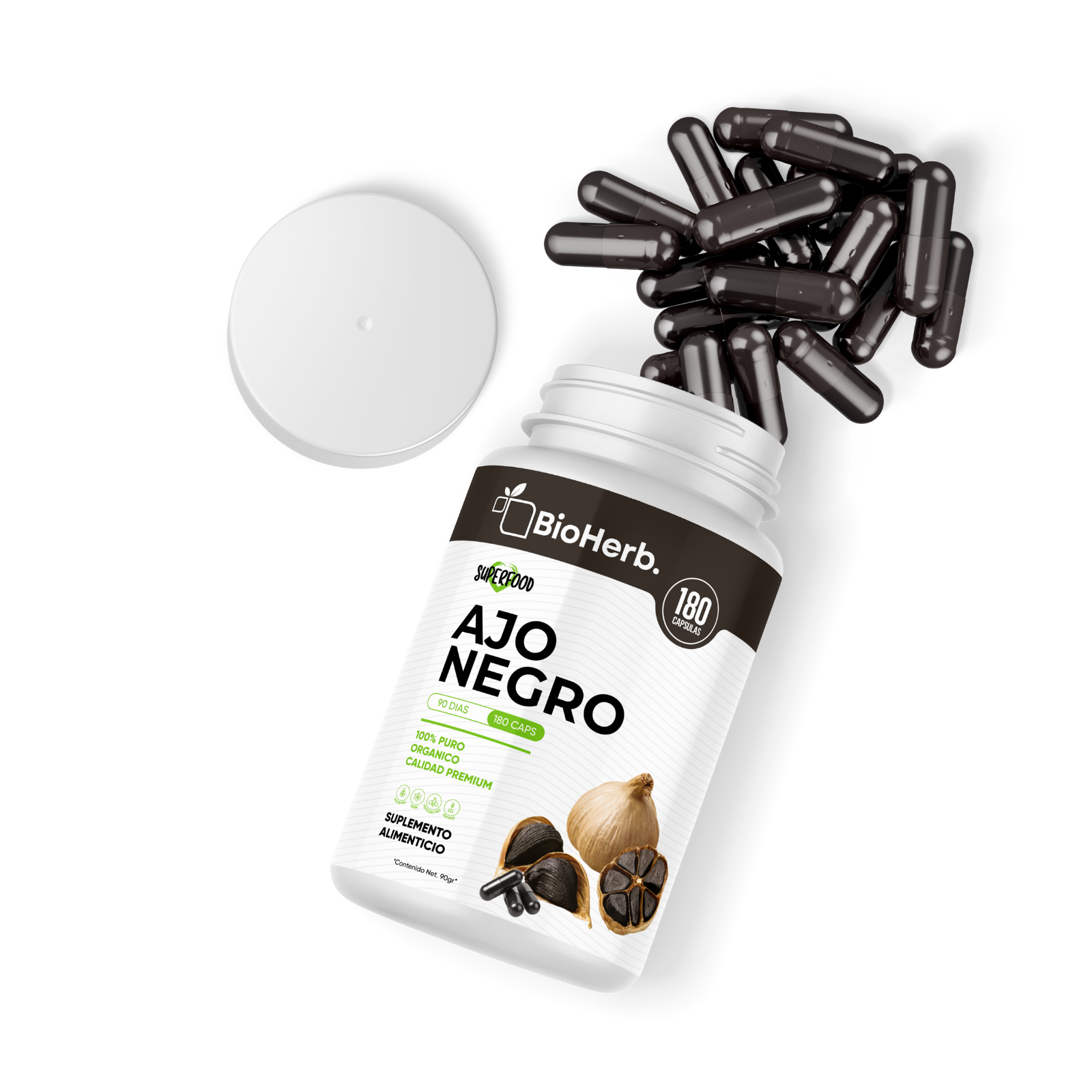BioHerb® Ajo Negro 100% Puro