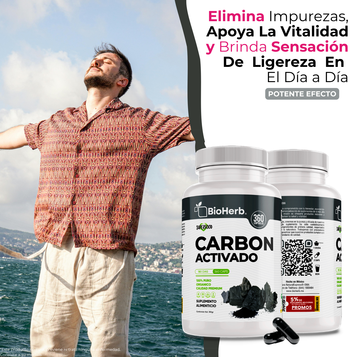 BioHerb® Carbón Activado Micronizado 100% Puro