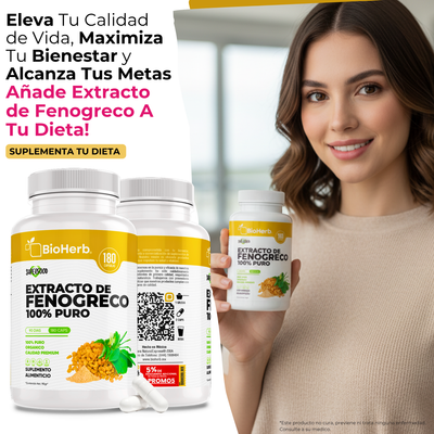 BioHerb® Fenogreco Orgánico Extracto 100% Puro