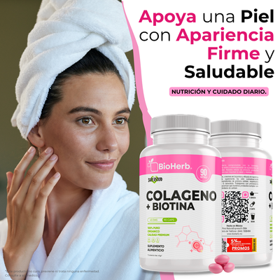 BioHerb® | Colágeno + Biotina en Softgels | Fórmula de Alta Concentración