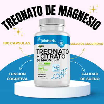 BioHerb® Treonato de Magnesio + Citrato de Magnesio