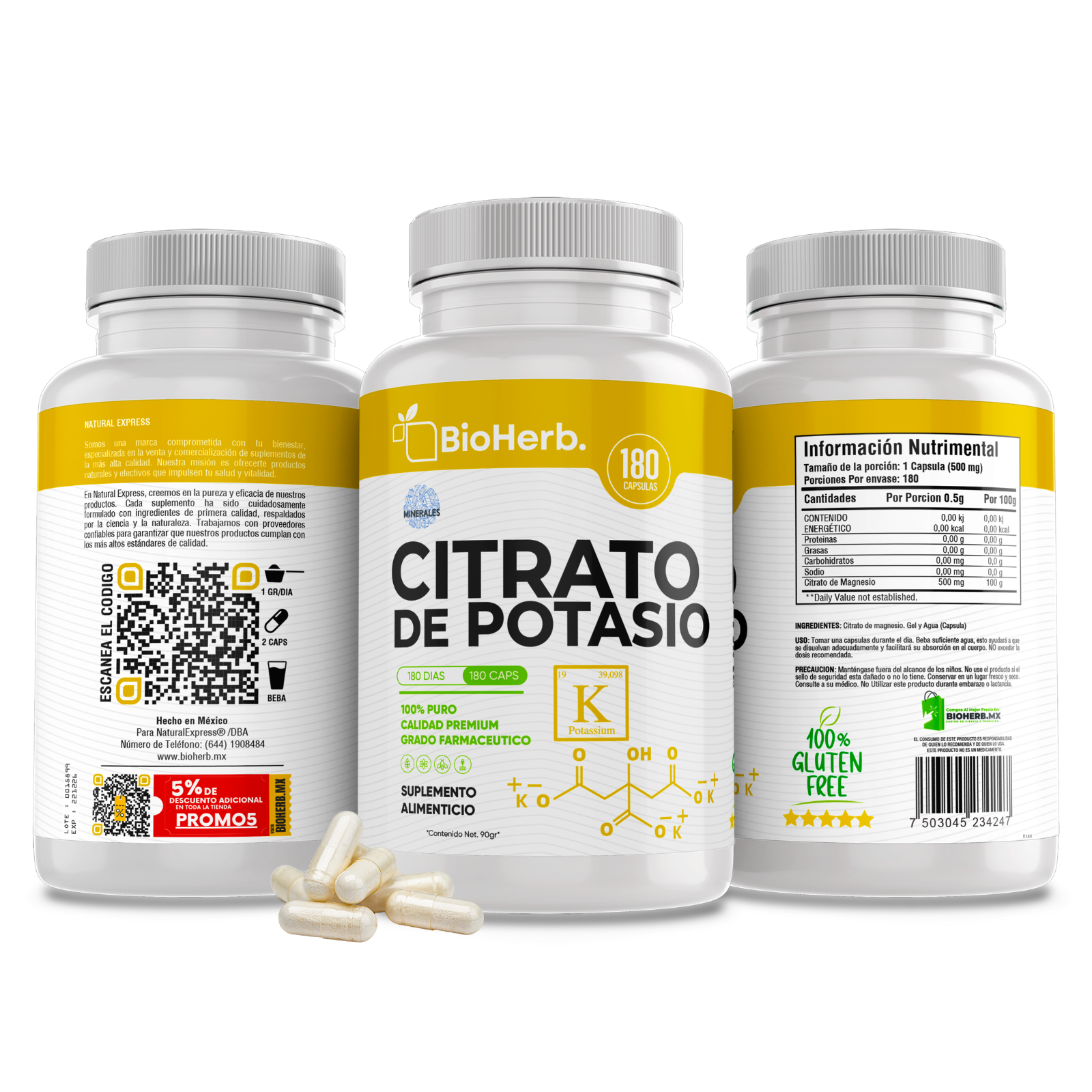 BioHerb® Citrato de Potasio
