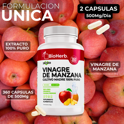 BioHerb® Vinagre de Manzana 100% puro