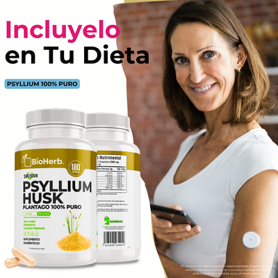 BioHerb® Psyllium Husk Plantago 100% Puro