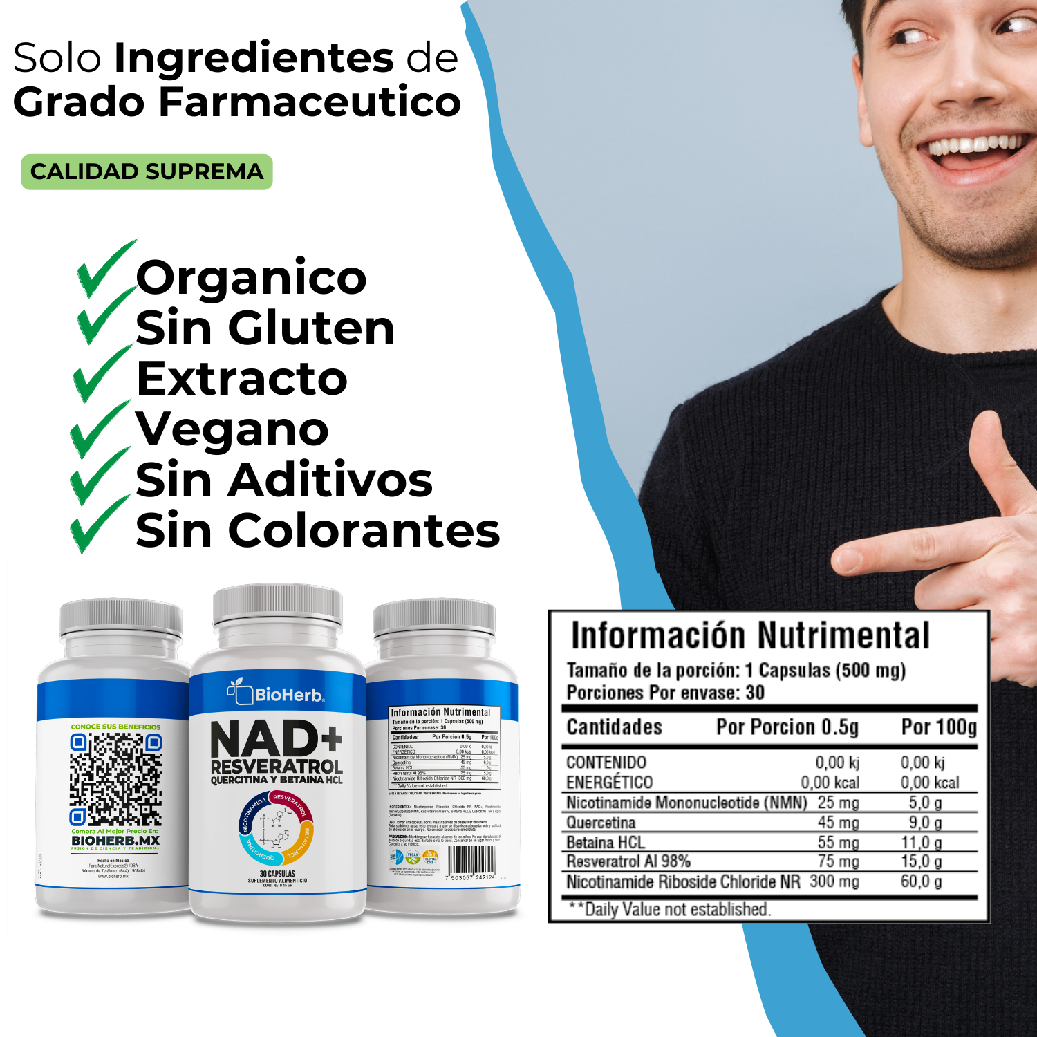 BioHerb® NAD+ Riboside + Resveratrol