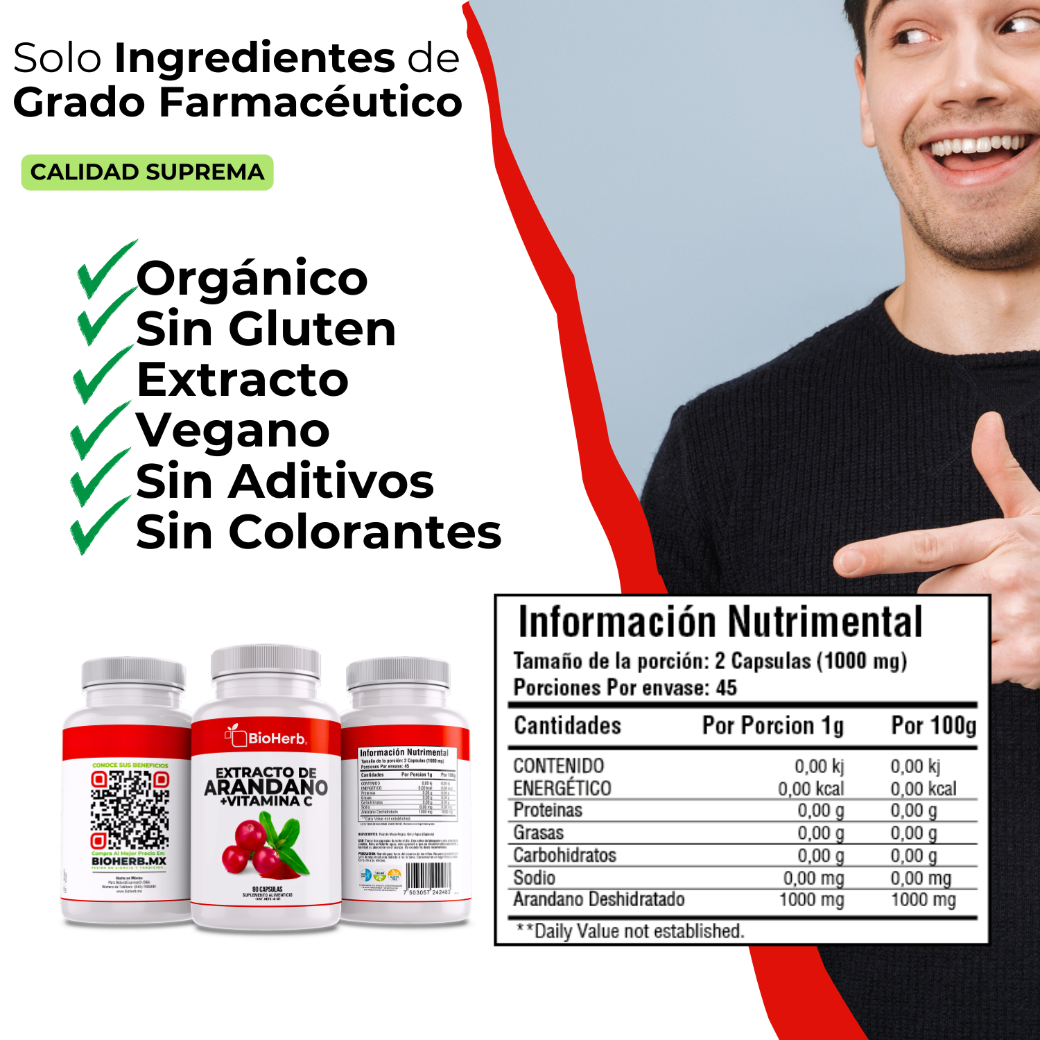 BioHerb® Arándano Rojo + Vitamina C