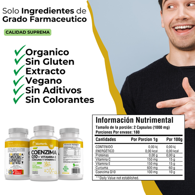 BioHerb® CoQ10 + Vitaminas E y C