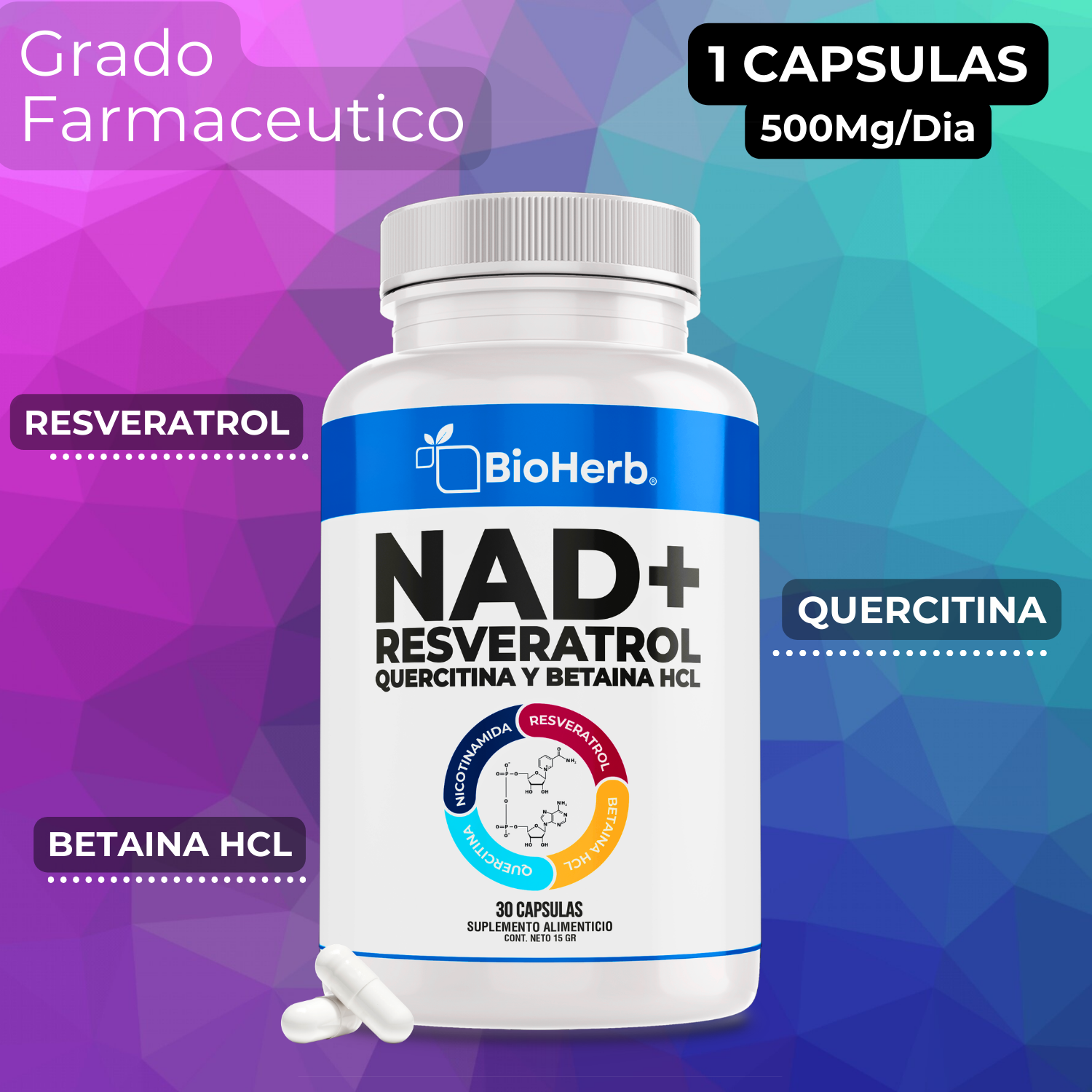 BioHerb® NAD+ Riboside + Resveratrol