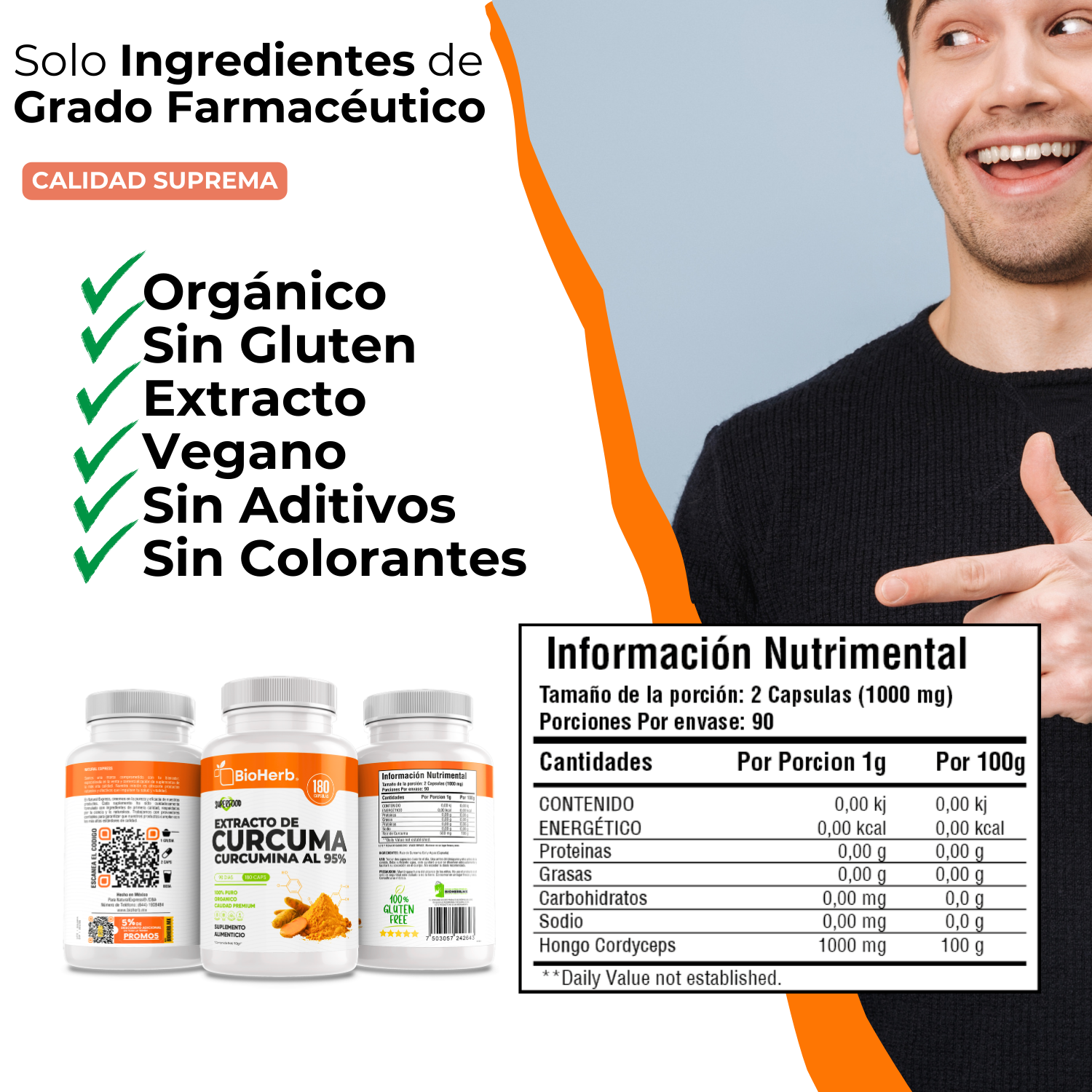 BioHerb® Cúrcuma 95% Curcuminoides