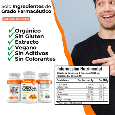 BioHerb® Cúrcuma 95% Curcuminoides