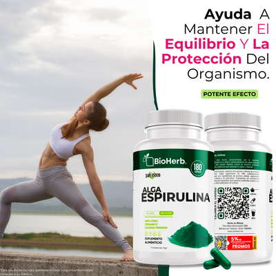 BioHerb® Espirulina Orgánica 100% Pura
