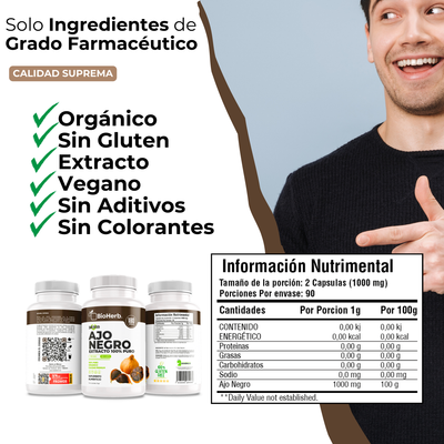 BioHerb® Ajo Negro 100% Puro