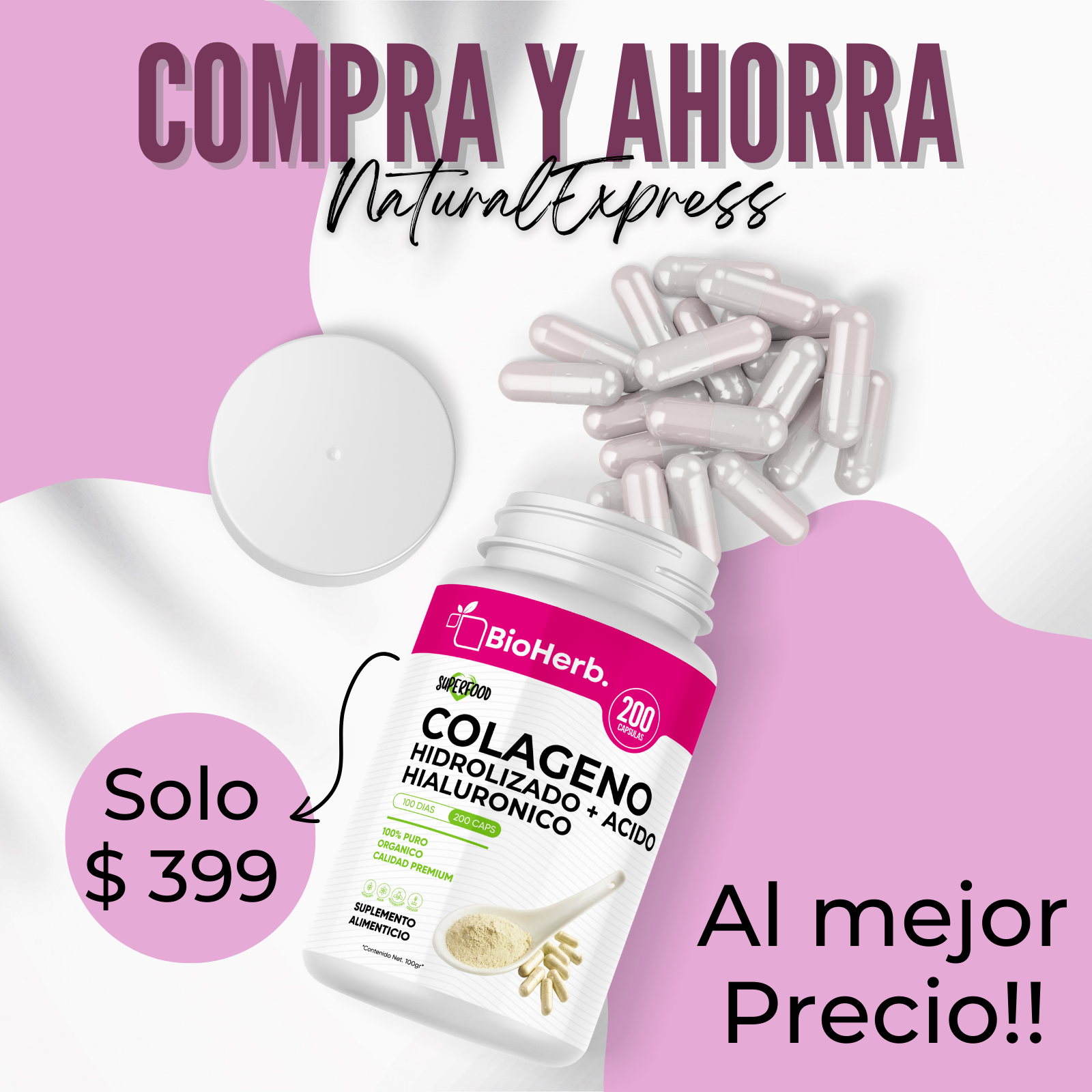 BioHerb® Colágeno + Ácido Hialurónico
