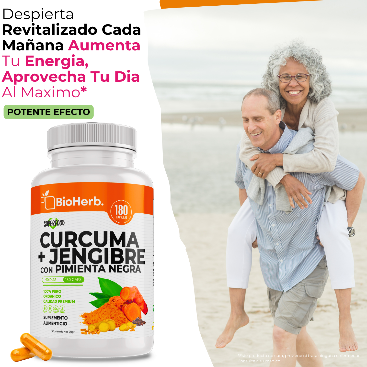 BioHerb® Cúrcuma + Jengibre | Apoyo Diario para Articulaciones y Movilidad