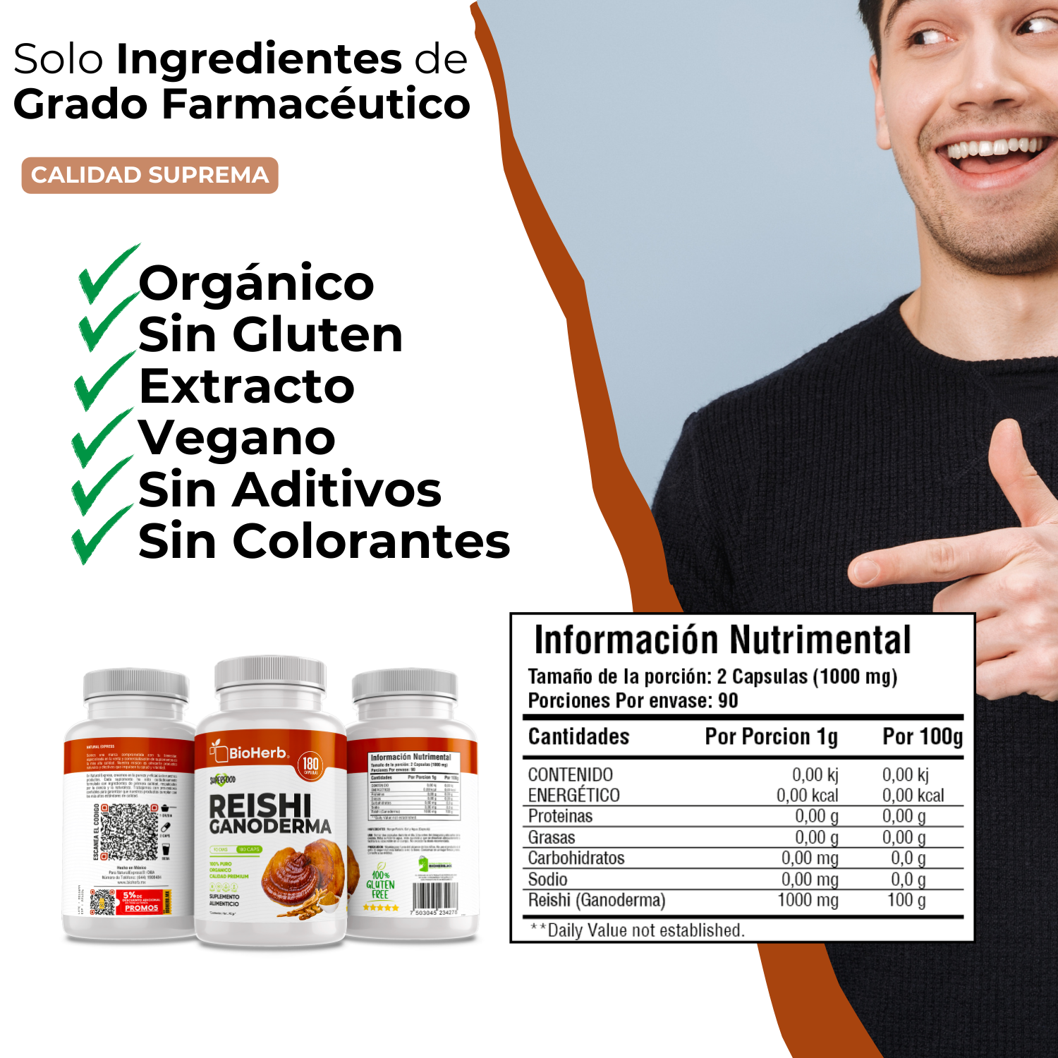 BioHerb® Hongo Reishi Ganoderma