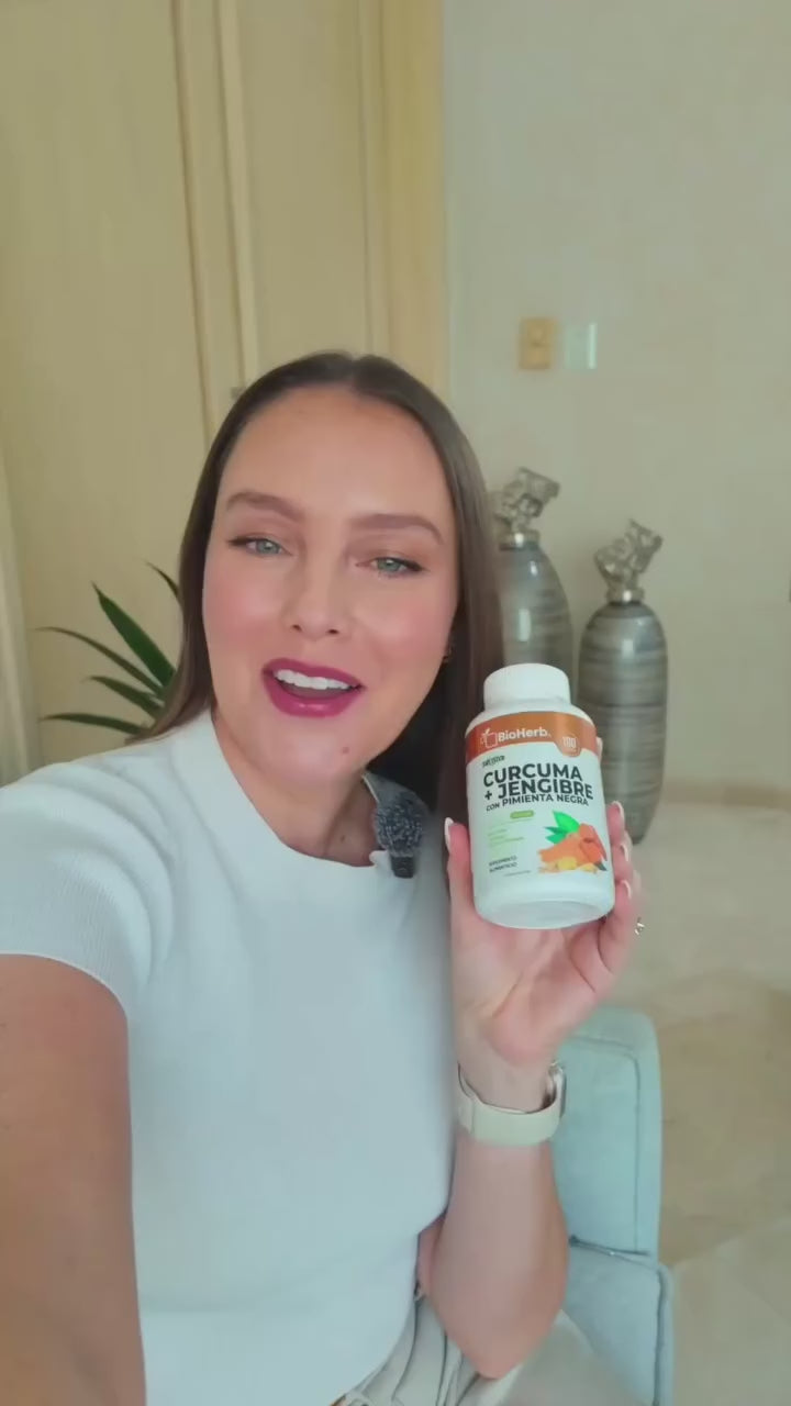 Cargar video: BioHerb® Cúrcuma y Jengibre con Pimienta Negra