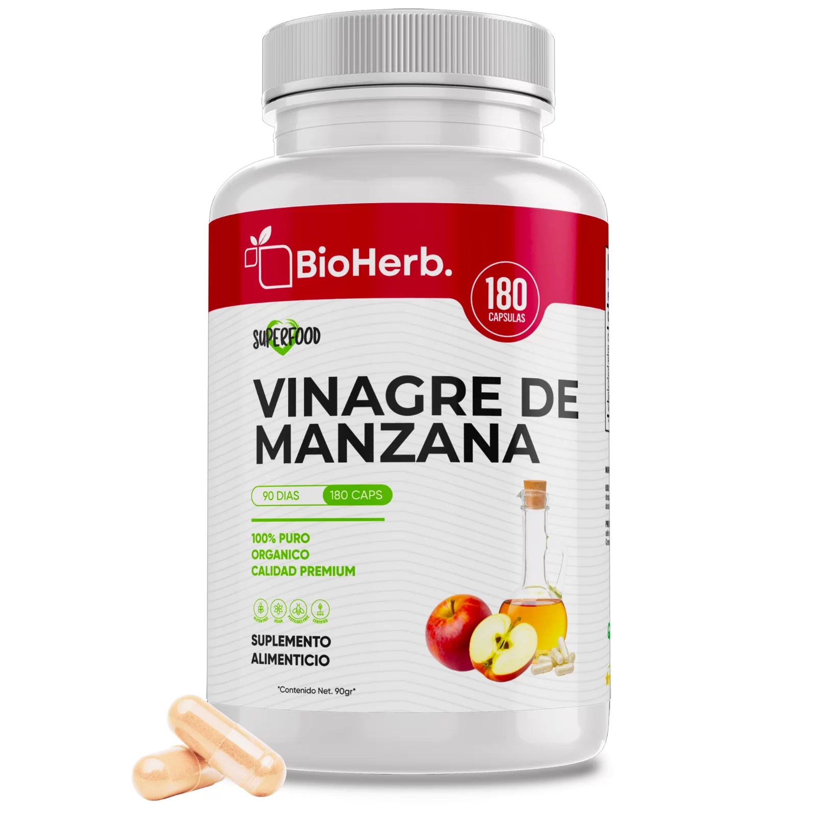 BioHerb® Vinagre de Manzana 100% puro