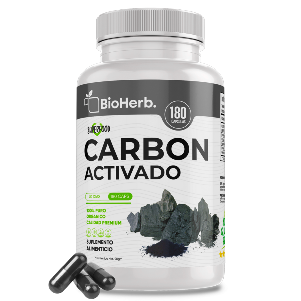 carbon activado en capsulas bioherb