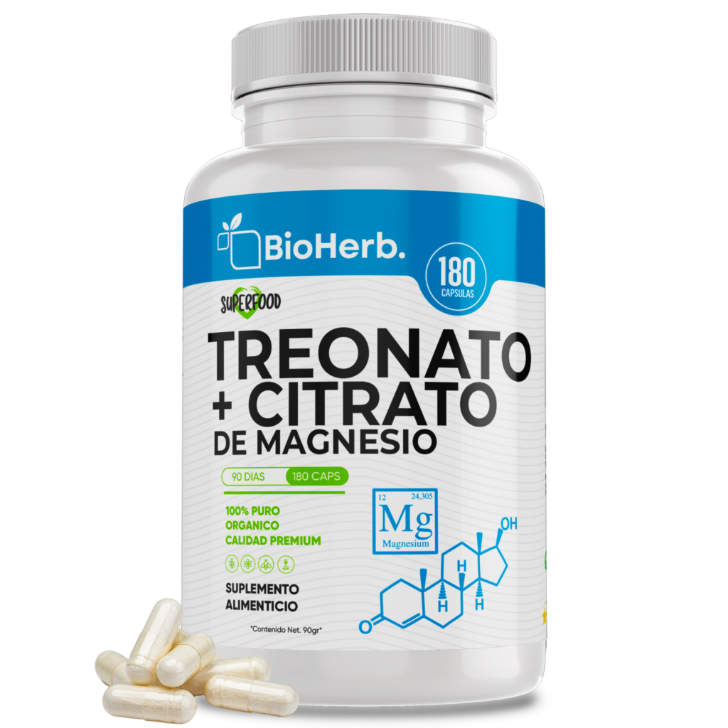 TREONATO DE MAGNESIO 180 CAPSULAS BIOHERB